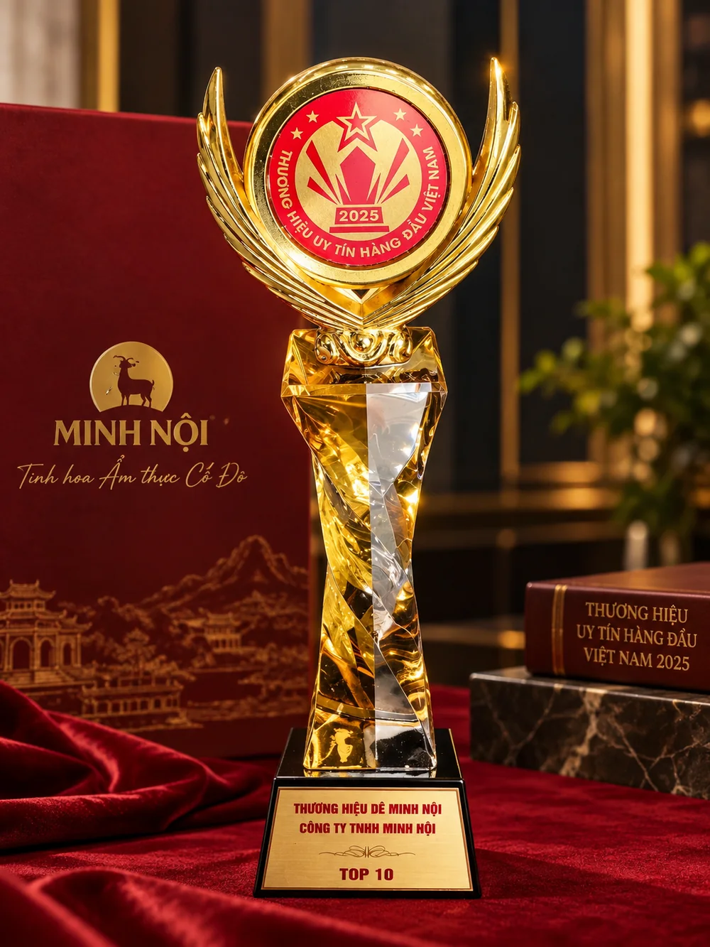 Cúp Top 10 Thương hiệu uy tín hàng đầu Việt Nam 2025